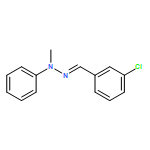 Benzaldehyde, 3-chloro-, 2-methyl-2-phenylhydrazone