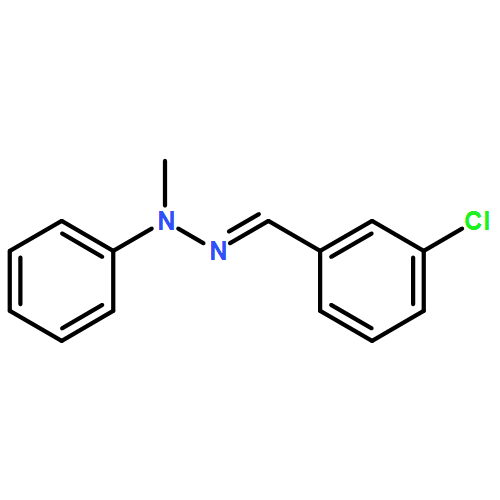 Benzaldehyde, 3-chloro-, 2-methyl-2-phenylhydrazone