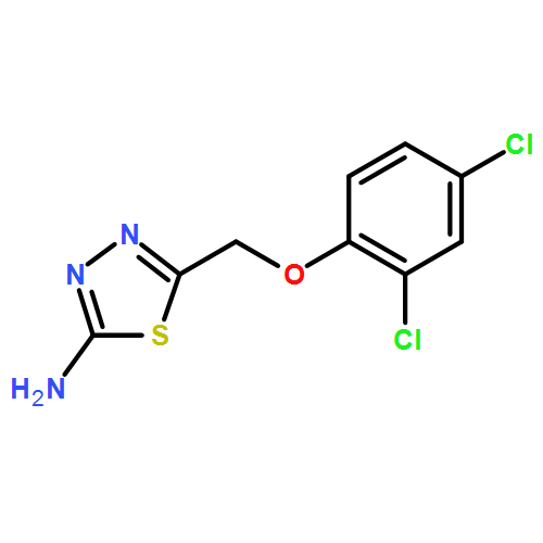 1,3,4-Thiadiazol-2-amine, 5-[(2,4-dichlorophenoxy)methyl]-