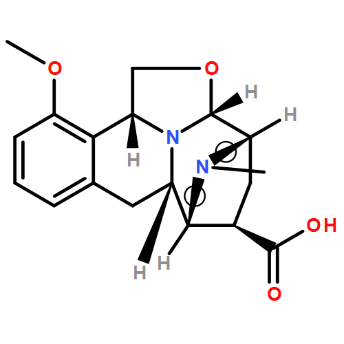 3,6-Imino-1H-2-oxa-11c-azanaphth[1,2,3-cd]azulene-5-carboxylic acid, 2a,3,4,5,6,6a,7,11b-octahydro-11-methoxy-12-methyl-,