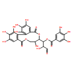 D-Glucose, cyclic 4,6-[(1S)-4,4',5,5',6,6'-hexahydroxy[1,1'-biphenyl]-2,2'-dicarboxylate] 3-(3,4,5-trihydroxybenzoate)