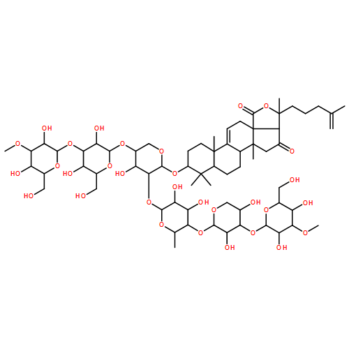 Lanosta-9(11),25-dien-18-oic acid, 20-hydroxy-3-[(O-3-O-methyl-β-D-glucopyranosyl-(1→3)-O-β-D-glucopyranosyl-(1→4)-O-[O-3-O-methyl-β-D-