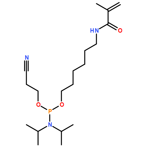Phosphoramidous acid, N,N-bis(1-methylethyl)-, 2-cyanoethyl 6-[(2-methyl-1-oxo-2-propen-1-yl)amino]hexyl ester