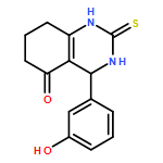 5(1H)-Quinazolinone,2,3,4,6,7,8-hexahydro-4-(3-hydroxyphenyl)-2-thioxo-