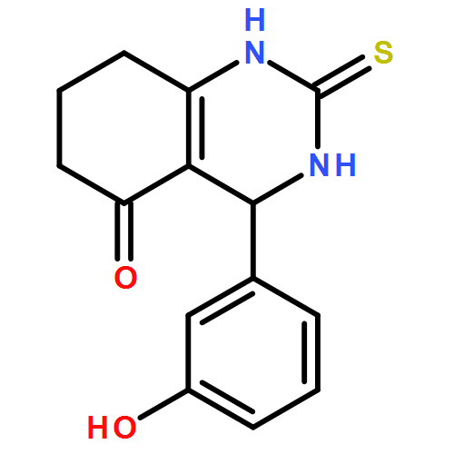 5(1H)-Quinazolinone,2,3,4,6,7,8-hexahydro-4-(3-hydroxyphenyl)-2-thioxo-