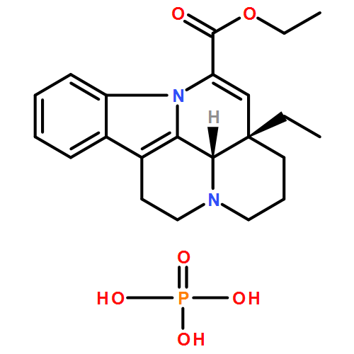 Eburnamenine-14-carboxylic acid, ethyl ester, (3α,16α)-, phosphate (1:1) (9CI)