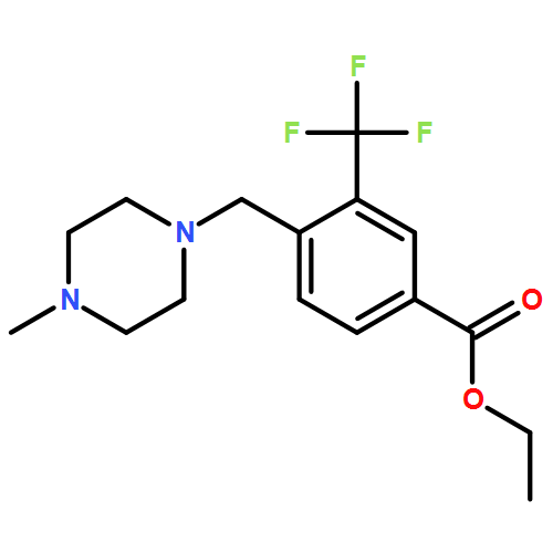 Benzoic acid, 4-[(4-methyl-1-piperazinyl)methyl]-3-(trifluoromethyl)-, ethyl ester
