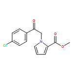 1H-Pyrrole-2-carboxylic acid, 1-[2-(4-chlorophenyl)-2-oxoethyl]-, methyl ester