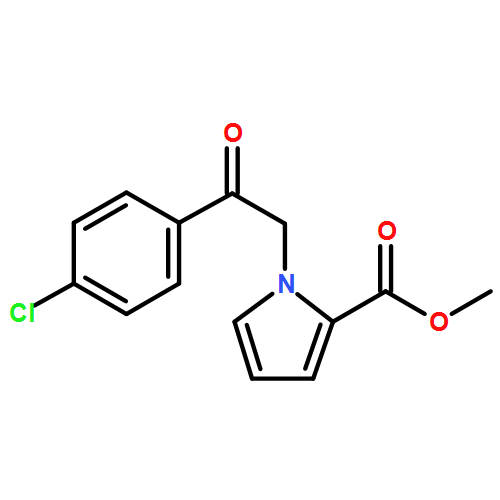 1H-Pyrrole-2-carboxylic acid, 1-[2-(4-chlorophenyl)-2-oxoethyl]-, methyl ester