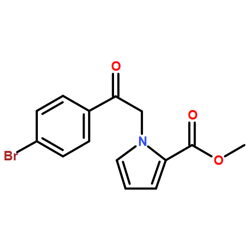 1H-Pyrrole-2-carboxylic acid, 1-[2-(4-bromophenyl)-2-oxoethyl]-, methyl ester