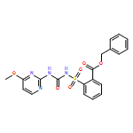 Benzoic acid, 2-[[[[(4-methoxy-2-pyrimidinyl)amino]carbonyl]amino]sulfonyl]-, phenylmethyl ester