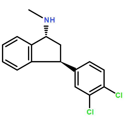 1H-Inden-1-amine, 3-(3,4-dichlorophenyl)-2,3-dihydro-N-methyl-, (1R,3S)-rel-