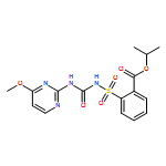 Benzoic acid, 2-[[[[(4-methoxy-2-pyrimidinyl)amino]carbonyl]amino]sulfonyl]-, 1-methylethyl ester