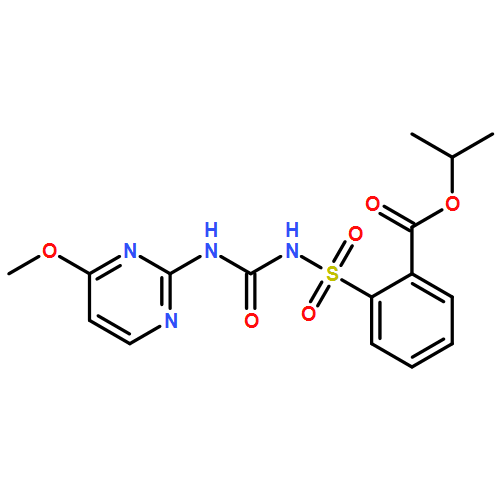 Benzoic acid, 2-[[[[(4-methoxy-2-pyrimidinyl)amino]carbonyl]amino]sulfonyl]-, 1-methylethyl ester