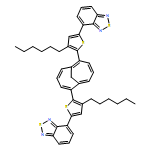 2,1,3-Benzothiadiazole, 4,4'-[bicyclo[4.4.1]undeca-1,3,5,7,9-pentaene-2,7-diylbis(4-hexyl-5,2-thiophenediyl)]bis-