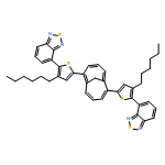 2,1,3-Benzothiadiazole, 4,4'-[bicyclo[4.4.1]undeca-1,3,5,7,9-pentaene-2,7-diylbis(3-hexyl-5,2-thiophenediyl)]bis-