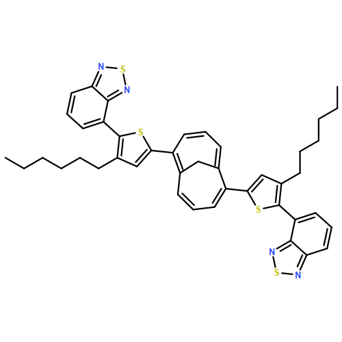 2,1,3-Benzothiadiazole, 4,4'-[bicyclo[4.4.1]undeca-1,3,5,7,9-pentaene-2,7-diylbis(3-hexyl-5,2-thiophenediyl)]bis-