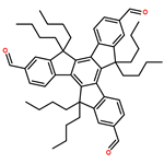 5H-Tribenzo[a,f,k]trindene-2,7,12-tricarboxaldehyde, 5,5,10,10,15,15-hexabutyl-10,15-dihydro-