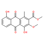 2-Anthracenecarboxylic acid, 9,10-dihydro-4,8-dihydroxy-3-methoxy-1-methyl-9,10-dioxo-, methyl ester