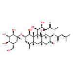 Picras-3-en-21-oic acid, 13,20-epoxy-2-(β-D-glucopyranosyloxy)-1,11,12-trihydroxy-15-[(3-methyl-1-oxo-2-butenyl)oxy]-16-oxo-, methyl ester,