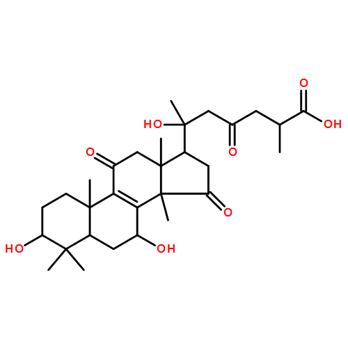 Lanost-8-en-26-oic acid, 3,7,20-trihydroxy-11,15,23-trioxo-, (3β,7β,20ξ)-