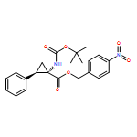 Cyclopropanecarboxylic acid, 1-[[(1,1-dimethylethoxy)carbonyl]amino]-2-phenyl-, (4-nitrophenyl)methyl ester, (1R,2S)-rel-