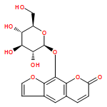 7H-Furo[3,2-g][1]benzopyran-7-one, 9-(β-D-glucopyranosyloxy)-