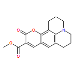 2,3,5,6-1H,4H-TETRAHYDRO-8-METHOXYCARBONYL-QUINOLIZINO- (9,9A,1-GH)COUMARIN