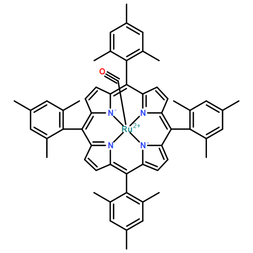 Ruthenium, carbonyl[5,10,15,20-tetrakis(2,4,6-trimethylphenyl)-21H,23H-porphinato(2-)-κN21,κN22,κN23,κN24]-, (SP-5-31)-