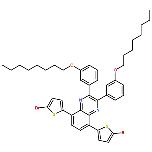 Quinoxaline, 5,8-bis(5-bromo-2-thienyl)-2,3-bis[3-(octyloxy)phenyl]-