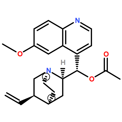 blue acetylquinine