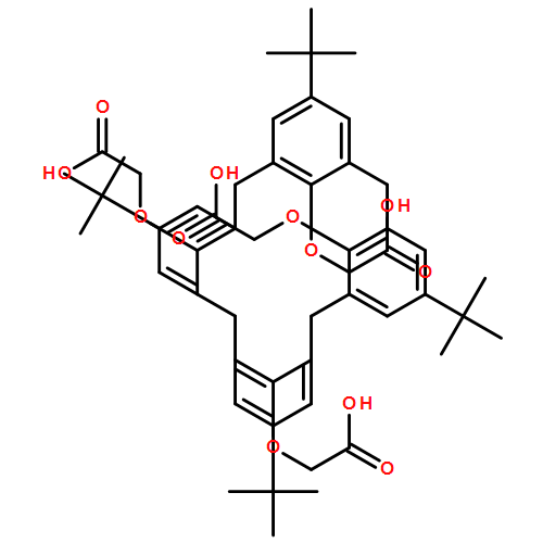 Acetic acid, 2,2',2'',2'''-[[5,11,17,23-tetrakis(1,1-dimethylethyl)pentacyclo[19.3.1.13,7.19,13.115,19]octacosa-1(25),3,5,7(28),9,11,13(27),15,17,19(26),21,23-dodecaene-25,26,27,28-tetrayl]tetrakis(oxy)]tetrakis-