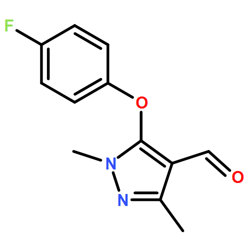 1H-Pyrazole-4-carboxaldehyde, 5-(4-fluorophenoxy)-1,3-dimethyl-