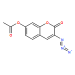 2H-1-Benzopyran-2-one, 7-(acetyloxy)-3-azido-