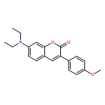 2H-1-BENZOPYRAN-2-ONE, 7-(DIETHYLAMINO)-3-(4-METHOXYPHENYL)-