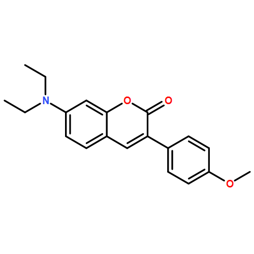 2H-1-BENZOPYRAN-2-ONE, 7-(DIETHYLAMINO)-3-(4-METHOXYPHENYL)-