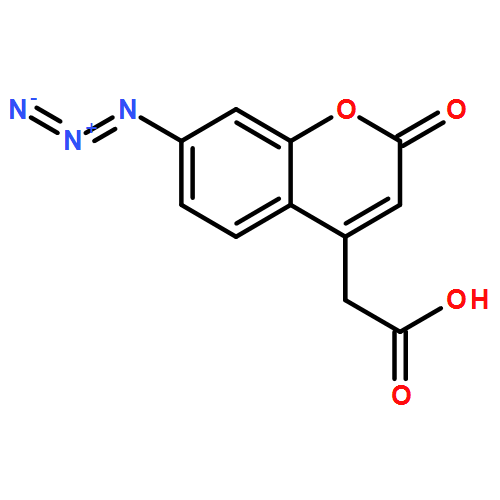 2H-1-BENZOPYRAN-4-ACETIC ACID, 7-AZIDO-2-OXO-