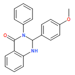 4(1H)-Quinazolinone, 2,3-dihydro-2-(4-methoxyphenyl)-3-phenyl-