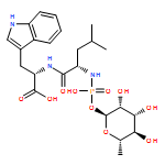 L-Tryptophan, N-[[(6-deoxy-α-L-mannopyranosyl)oxy]hydroxyphosphinyl]-L-leucyl-