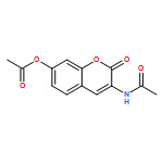 ACETAMIDE, N-[7-(ACETYLOXY)-2-OXO-2H-1-BENZOPYRAN-3-YL]-