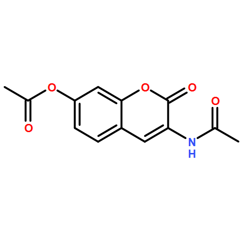 ACETAMIDE, N-[7-(ACETYLOXY)-2-OXO-2H-1-BENZOPYRAN-3-YL]-