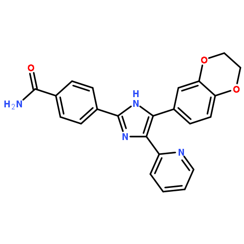 Benzamide,4-[4-(2,3-dihydro-1,4-benzodioxin-6-yl)-5-(2-pyridinyl)-1H-imidazol-2-yl]-