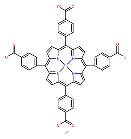 Zincate(4-),[[4,4',4'',4'''-(21H,23H-porphine-5,10,15,20-tetrayl-kN21,kN22,kN23,kN24)tetrakis[benzoato]](6-)]-,hydrogen (1:4), (SP-4-1)-