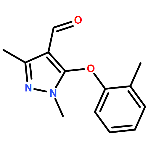 1H-Pyrazole-4-carboxaldehyde, 1,3-dimethyl-5-(2-methylphenoxy)-