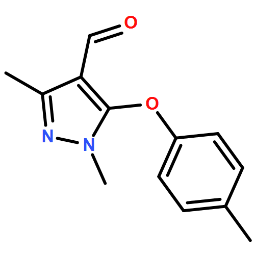 1H-Pyrazole-4-carboxaldehyde, 1,3-dimethyl-5-(4-methylphenoxy)-