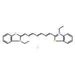 Benzothiazolium,3-ethyl-2-[7-(3-ethyl-2(3H)-benzothiazolylidene)-1,3,5-heptatrien-1-yl]-,iodide (1:1)