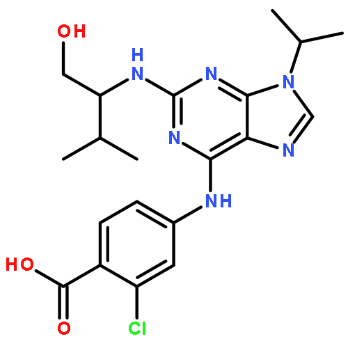 (2R)-2-[[6-[(3-Chloro-4-carboxyphenyl)amino]-9-(1-methylethyl)-9H-purin-2-yl]amino]-3-methyl-1-butanol