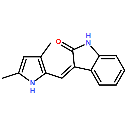 2H-Indol-2-one, 3-[(3,5-dimethyl-1H-pyrrol-2-yl)methylene]-1,3-dihydro-