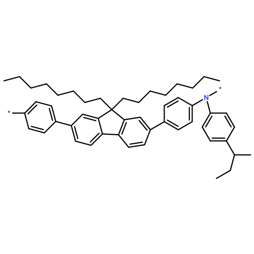 Poly[[[4-(1-methylpropyl)phenyl]imino]-1,4-phenylene(9,9-dioctyl-9H-fluo
rene-2,7-diyl)-1,4-phenylene]