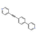 Pyridine, 4-[4-(4-pyridinylethynyl)phenyl]- (9CI)